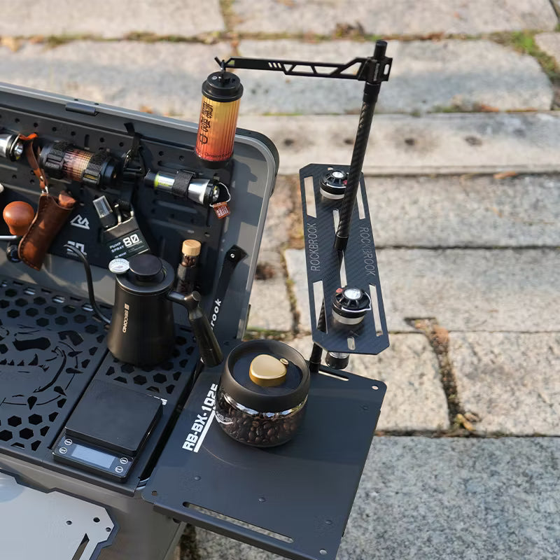 ロックブルック ブラックカーボンファイバーランプホルダー収納ラックセット ランタンスタンド Rockbrook BLACK Carbon Fiber Lamp Holder Storage Rack Set PD0024