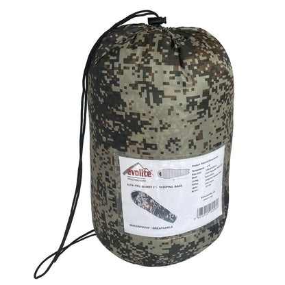 Evolite（エボライト）Alfa Pro Camo Sleeping Bag 0°C アルファプロ カモ 化繊シュラフ