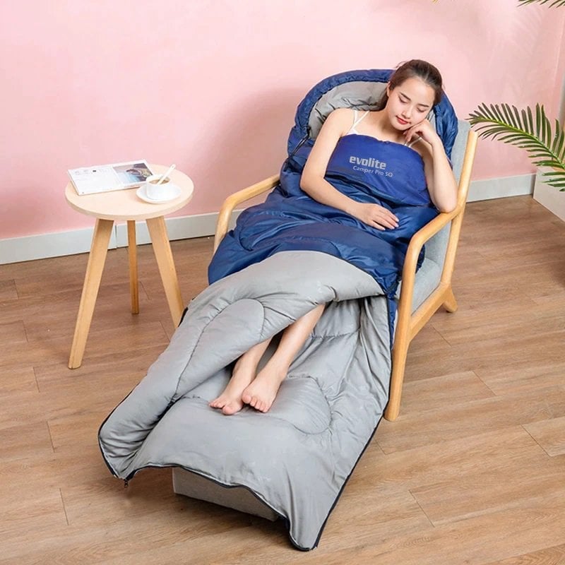 Evolite（エボライト）Camper Pro SQ Connectable Double Sleeping Bag 0°C キャンパープロSQ 2人用連結式化繊シュラフ 2点セット