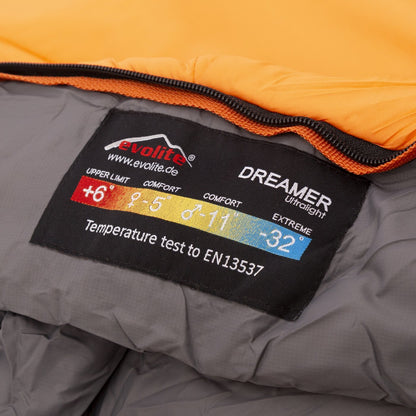 Evolite（エボライト）Dreamer Ultralight Extreme Sleeping Bag -32°C ドリーマー ウルトラライト 化繊シュラフ