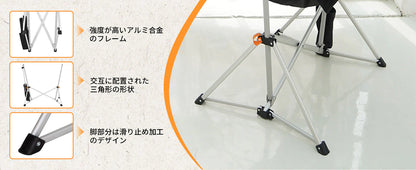 【KingCamp｜キングキャンプ】ORCHID C20 ハンモックロッキングチェア｜フットレスト付き 折りたたみ式 揺り椅子