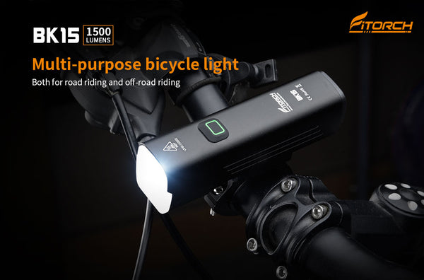Fitorch BK15 1500 lumens Multi-purpose bicycle light フィトーチ 自転車用ライト 1500ルーメン LED フロントライト