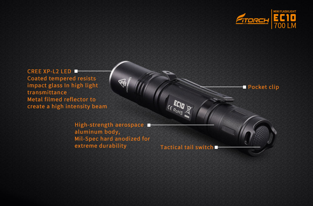 Fitorch EC10 700 LUMENS FLASHLIGHT フィトーチ フラッシュライト 700ルーメン LED