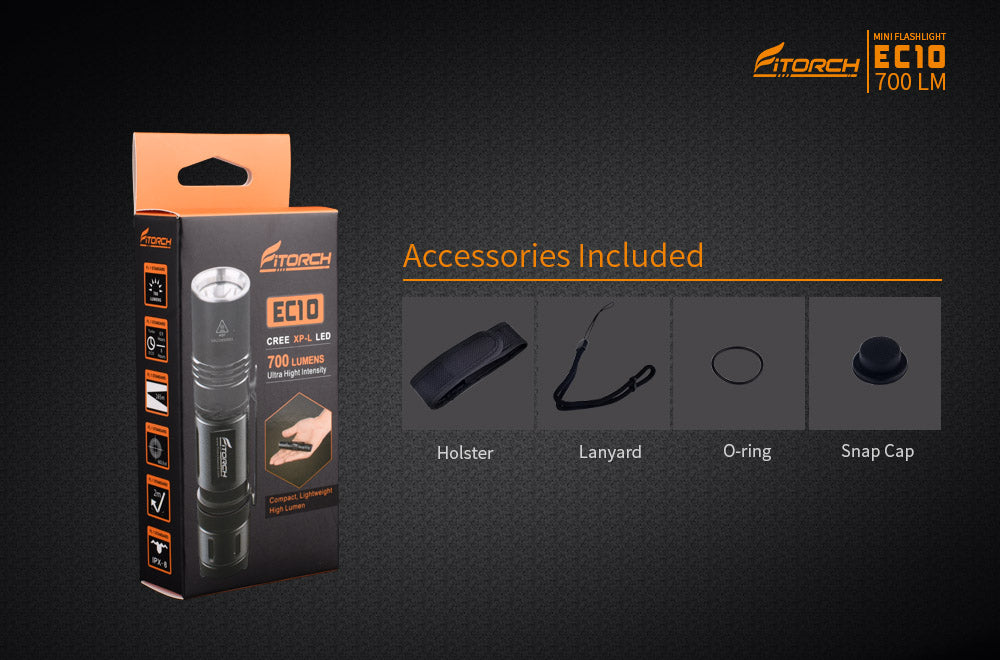 Fitorch EC10 700 LUMENS FLASHLIGHT フィトーチ フラッシュライト 700ルーメン LED