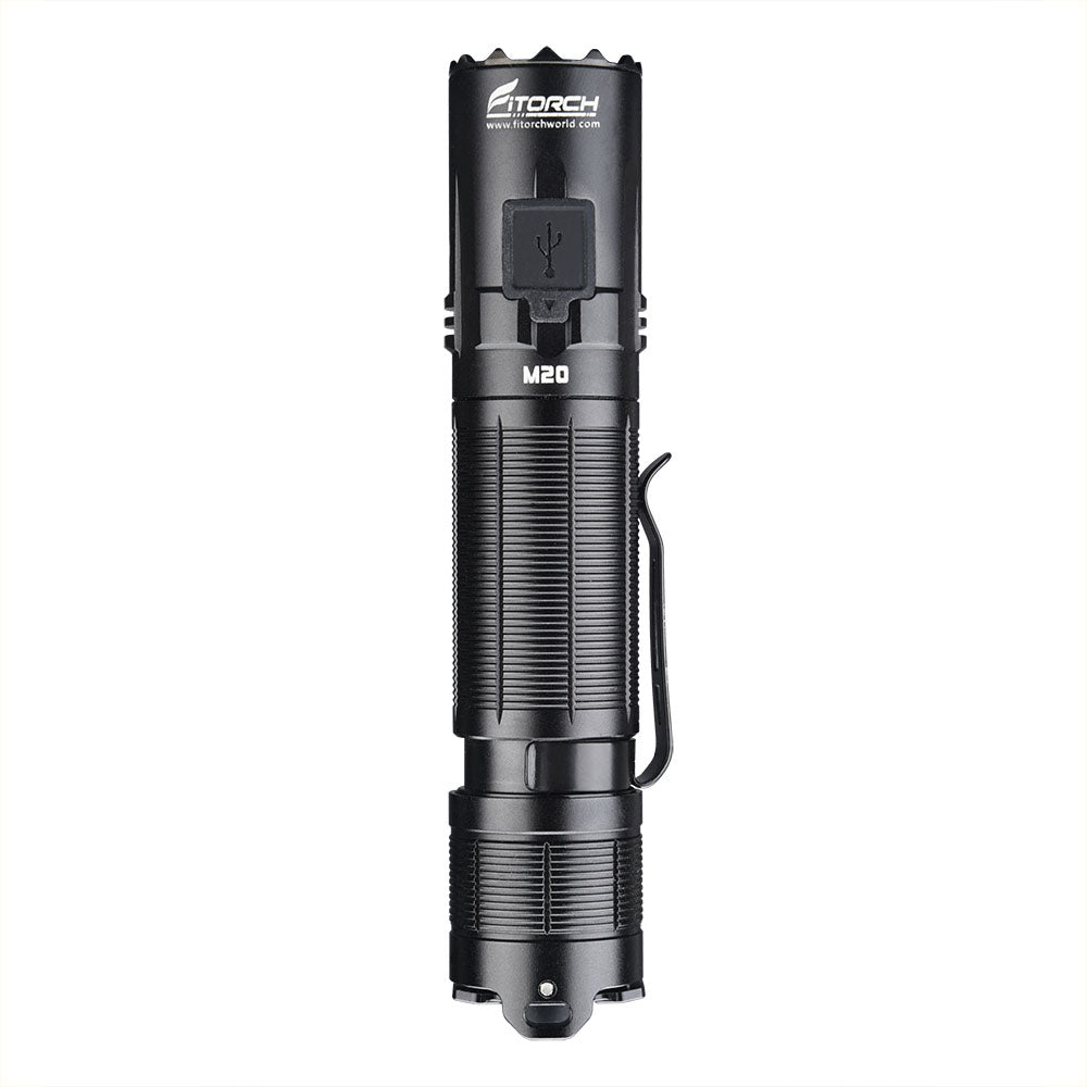 フィトーチ タクティカル LED フラッシュライト 3000ルーメン 充電式 超高輝度 Fitorch M20 PROFESSIONAL TACTICAL FLASHLIGHT 3000LMS