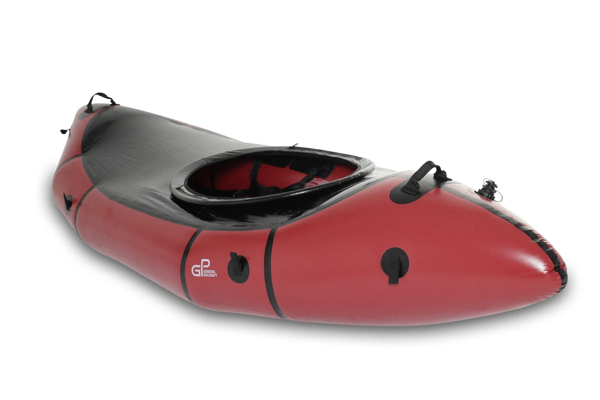 GP General Packraft GP Classic（GP クラシック）ホワイトウォーター対応 パックラフト 1人乗り スプレーデッキ付き ダークレッド