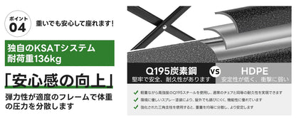 【KingCamp｜キングキャンプ】LEMON C10 バタフライチェア｜折りたたみ式 一人掛けチェア クッション付き