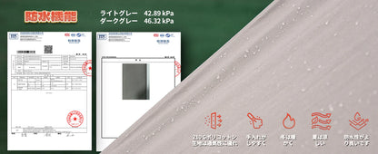 【KingCamp｜キングキャンプ】Khan Light｜400 & 500｜グレー｜T/Cグランピングテント（薪ストーブ対応・2サイズ展開）