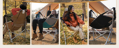 【KingCamp｜キングキャンプ】ORCHID C10 ハンモックロッキングチェア｜折りたたみ式 揺り椅子 肘掛け・枕付き