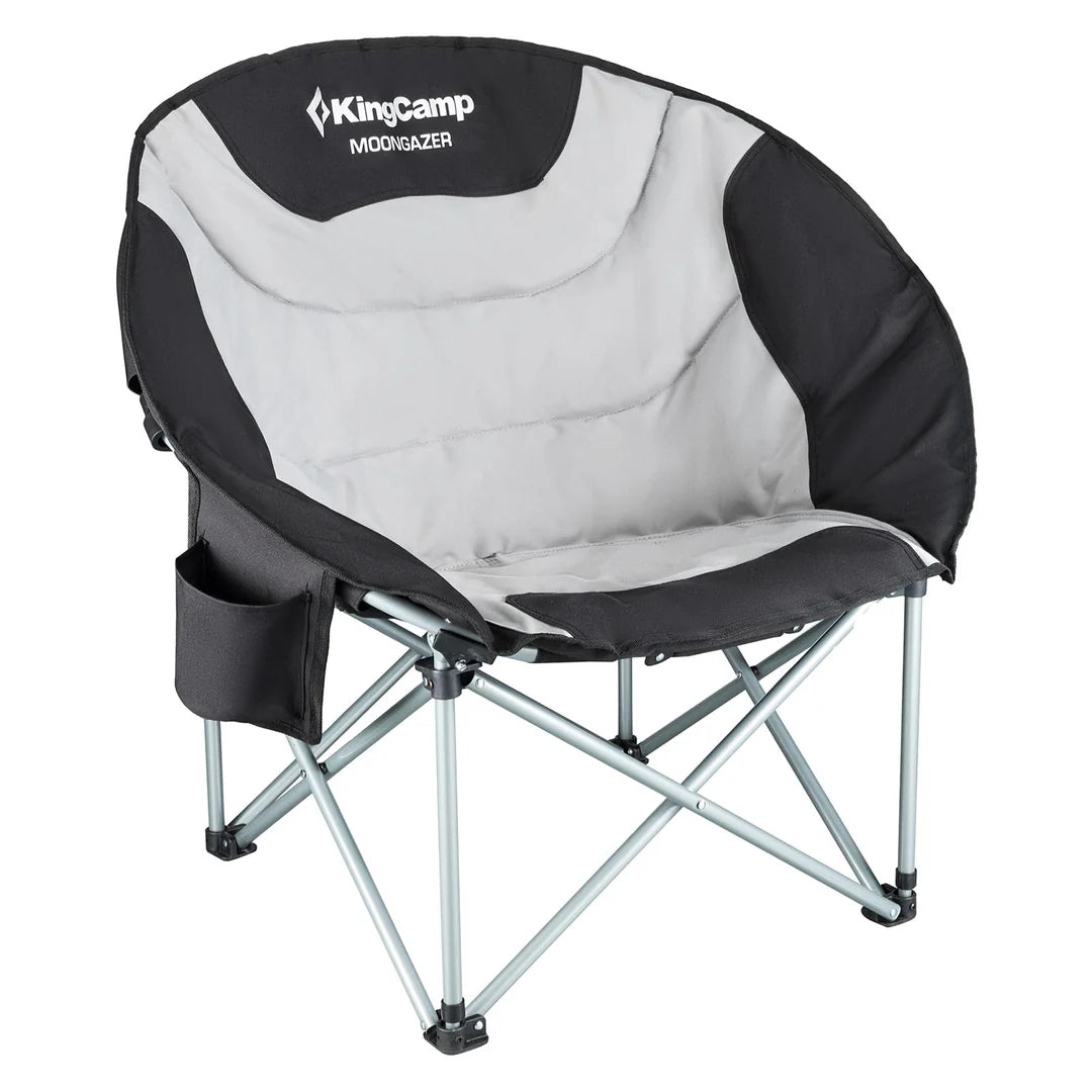【KingCamp｜キングキャンプ】ムーンキャンピングチェア｜折りたたみ式 円形クッションチェア 耐荷重150kg