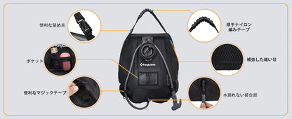 【KingCamp｜キングキャンプ】ポータブルシャワーバッグ 20L｜ソーラー加熱式 アウトドア簡易シャワー