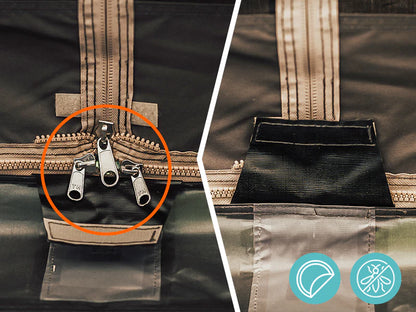 【KingCamp｜キングキャンプ】Khan Palace｜グレー｜超大型T/Cグランピングテント（煙突穴付・二重構造）