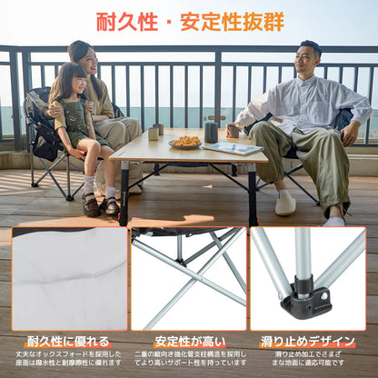 【KingCamp｜キングキャンプ】ムーンキャンピングチェア｜折りたたみ式 円形クッションチェア 耐荷重150kg