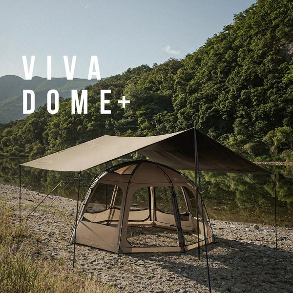 KZM OUTDOOR VIVA DOME SHELTER＋ SAND KZM ビバドームシェルタープラス サンド 4～5人用 ドーム型テント  ドームテント フルクローズ カズミ アウトドア