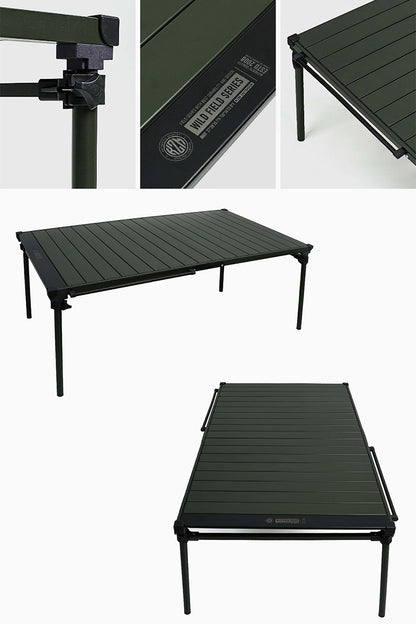 KZM フィールドトップテーブル Lサイズ 折りたたみ 3段階 コンパクト 収納 カズミ アウトドア KZM OUTDOOR FIELD TOP TABLE L