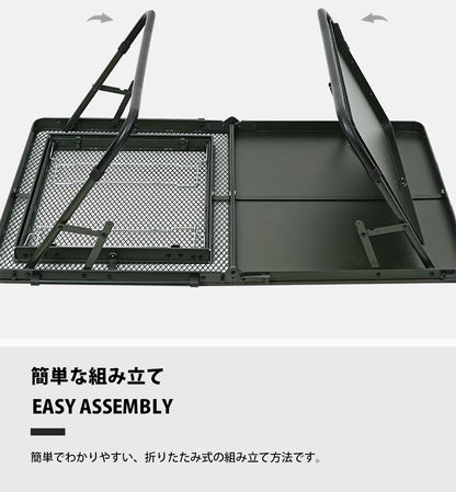 KZM ワイルドフィールドローBBQテーブル 折りたたみ コンパクト オリーブカーキ カズミ アウトドア KZM OUTDOOR