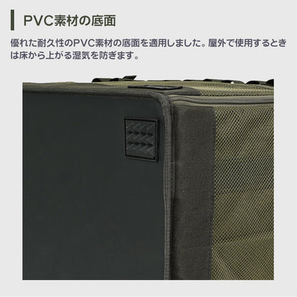 KZM フィールキャビネットボックス キャンプバッグ フロントオープン テーブル PVC 折りたたみ カズミ アウトドア KZM OUTDOOR