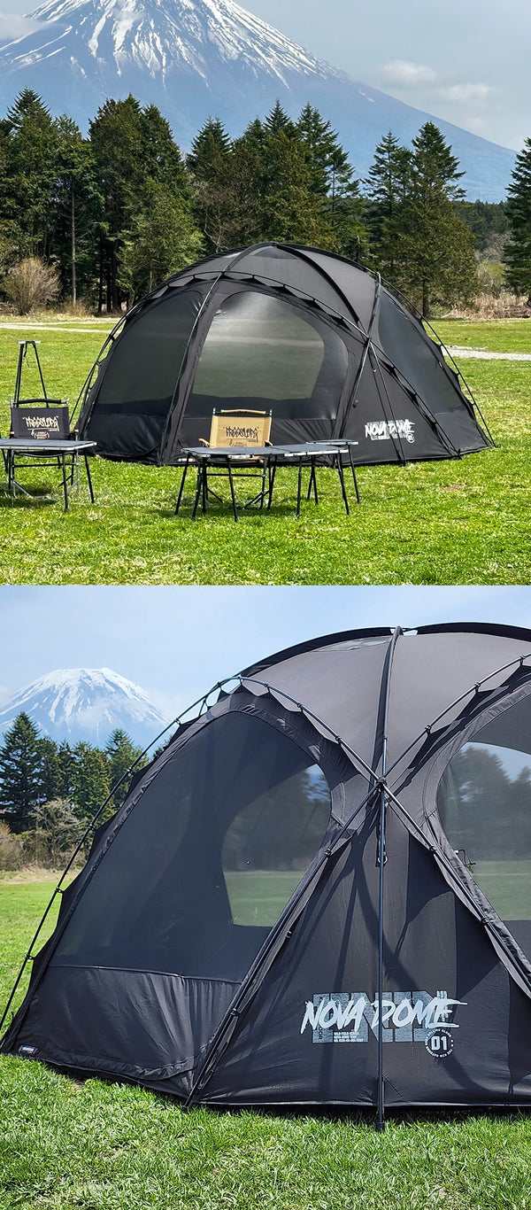 KZM ワイルド ノヴァ ドーム テント 4～5人用 フルクローズ メッシュ 窓 カズミ アウトドア KZM OUTDOOR WILD FIELD NOVA DOME TENT