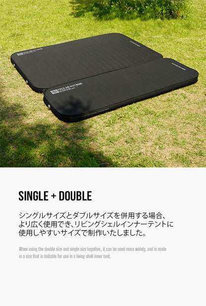 KZM FIELD 3D AIR MAT シングル＆ダブル フィールドエアマット カズミ アウトドア KZM OUTDOOR FIELD 3D AIR MAT SINGLE DOUBLE