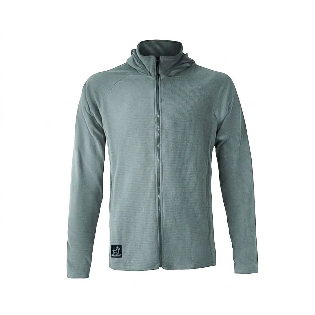 SkyGOAT（スカイゴート）CAMP Hooded Jacket メンズ｜GOATgrid マイクログリッドフリース フルジップジャケット