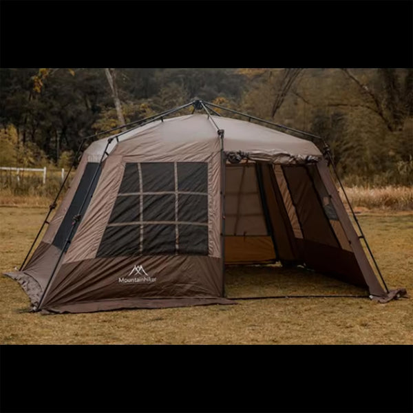 MOUNTAIN HIKER スターキャッスル オックスフォードキャンプテント 4-5人用 ストーブジャック 3ドア 自動テント