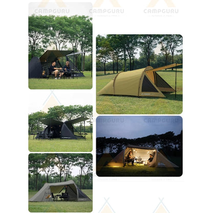 山趣（やましゅみ）／SHINE TRIP Outdoors（シャイン・トリップ アウトドアーズ）#05 ライトトンネルテント｜軽量アルミポールトンネル型テント（3カラー）