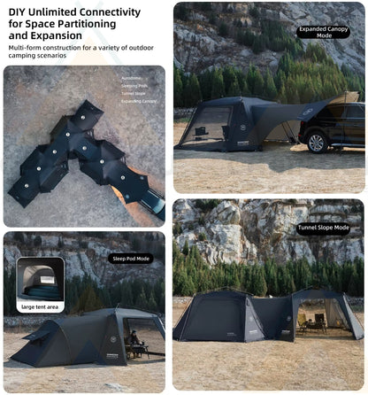 山趣（やましゅみ）／SHINE TRIP Outdoors（シャイン・トリップ アウトドアーズ）#05 オートドームキャノピー｜自動展開式キャノピーシェルター