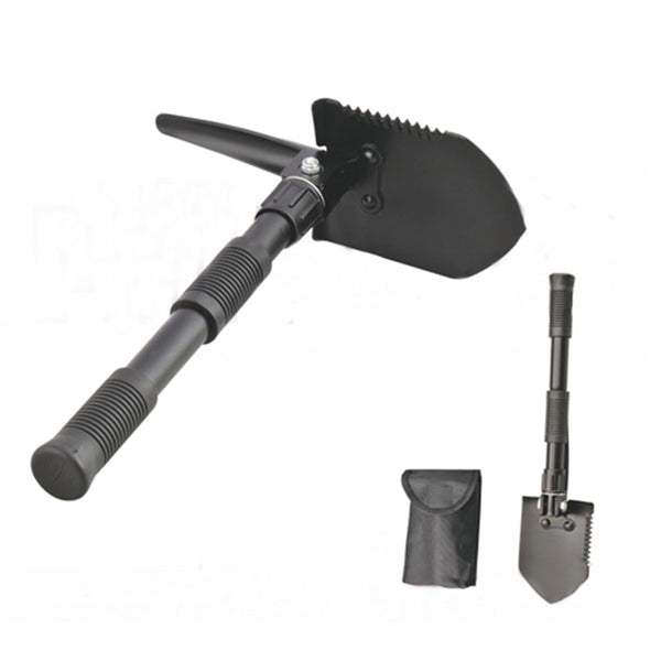 プレイドゥ 折りたたみシャベル サバイバルショベル ポータブル 多目的キャンプ用シャベル PlayDo Foldable carbon steel shovel