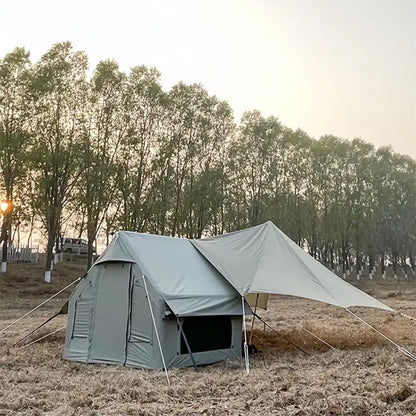 プレイドゥ インフレータブルキャンプテント エアテント 2人用 TCテント ロッジ型テント 家型テント PlayDo Inflatable Camping Family Air Tent