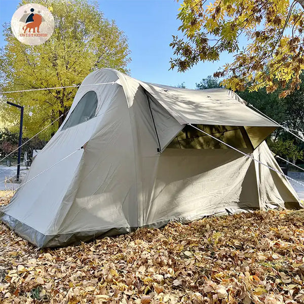 プレイドゥ インフレータブルハウスエアテント 2-4人用 TCテント ロッジ型テント 大型テント PlayDo Inflatable House Air Tent