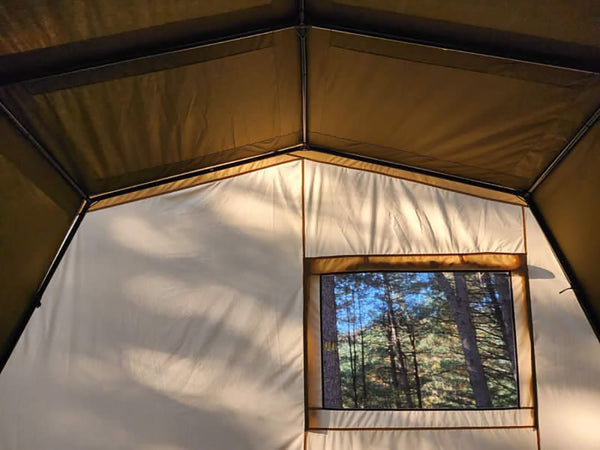 プレイドゥ ロッジ型テント 5-6人用 TCテント ビンテージテント 家型テント 大型テント ファミリーテント PlayDo Family Camping Tent