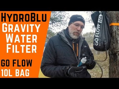 ハイドロブルー ゴーフロー グラビティバッグ 10L ヴァーサフロー フィルター セット 軽量 浄水 HYDROBLU Go Flow Water Gravity Bag with Versa Flow Water Filter HB-VF-GF-01
