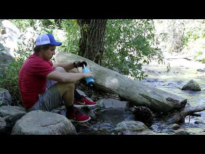 ハイドロブルー クリアフロー ボトル フィルター 一体型 携帯浄水 HYDROBLU Clear Flow Water Bottle and Filter Combo HB-CF-01