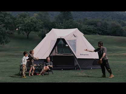 【KingCamp｜キングキャンプ】Khan Villa Tent｜グレー｜8人用 コットン グランピングテント（4シーズン対応）