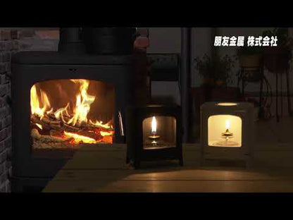 mokumoku ちいさなまきストーブコンロ 小さな薪ストーブ型 コンロ ランプ