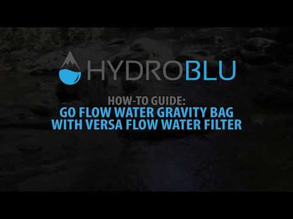 ハイドロブルー ゴーフロー グラビティバッグ 10L ヴァーサフロー フィルター セット 軽量 浄水 HYDROBLU Go Flow Water Gravity Bag with Versa Flow Water Filter HB-VF-GF-01
