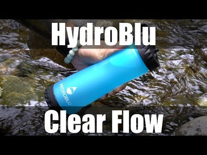 ハイドロブルー クリアフロー ボトル フィルター 一体型 携帯浄水 HYDROBLU Clear Flow Water Bottle and Filter Combo HB-CF-01