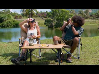 【KingCamp｜キングキャンプ】BAMBOO P8060｜竹製キャンプテーブル 80×60cm 高さ無段階調整（42〜70cm）