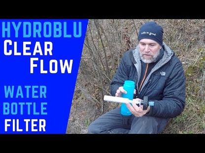 ハイドロブルー クリアフロー ボトル フィルター 一体型 携帯浄水 HYDROBLU Clear Flow Water Bottle and Filter Combo HB-CF-01