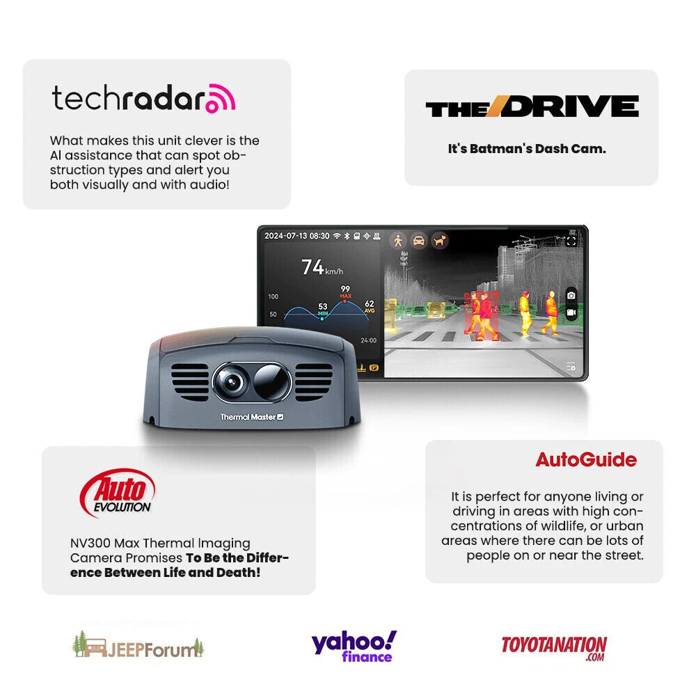 Thermal Master NV500MAX │ 500m遠距離暗視対応 サーマルカメラ AI衝突警告 + OLED大画面
