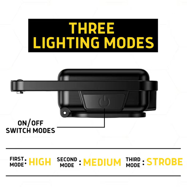 SHINECRAVE LEDキーリングトーチ キーホルダーランプトーチミニ COB点滅ライト USB充電式 マグネット