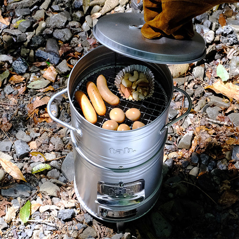 tab. 缶スモーカーSE タブ 燻製 焚き火 缶ストーブ BBQコンロ