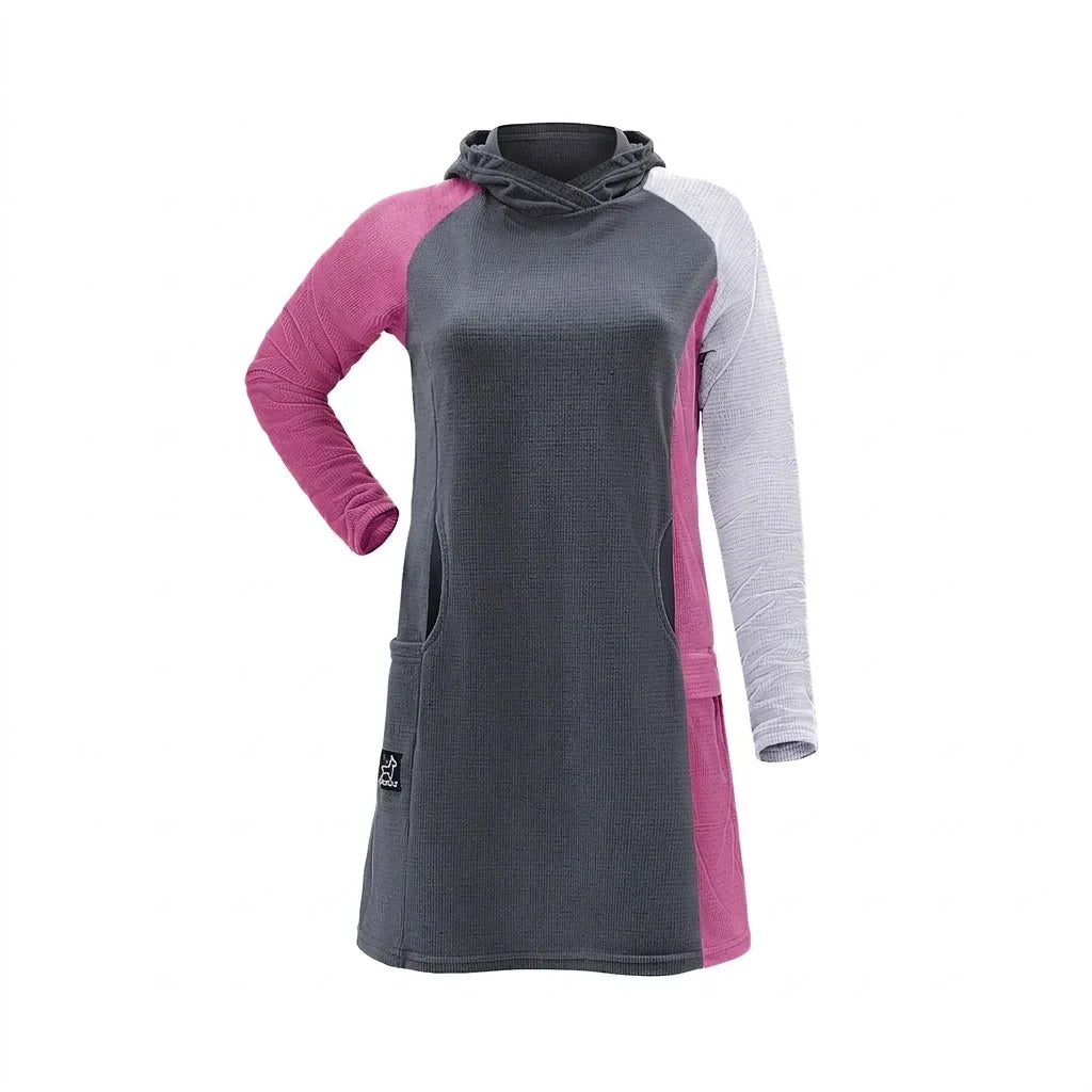 SkyGOAT（スカイゴート）Women's CAMP Dress ウィメンズ キャンプドレス｜GOATgrid マイクログリッドフリース フード付き アウトドアワンピース