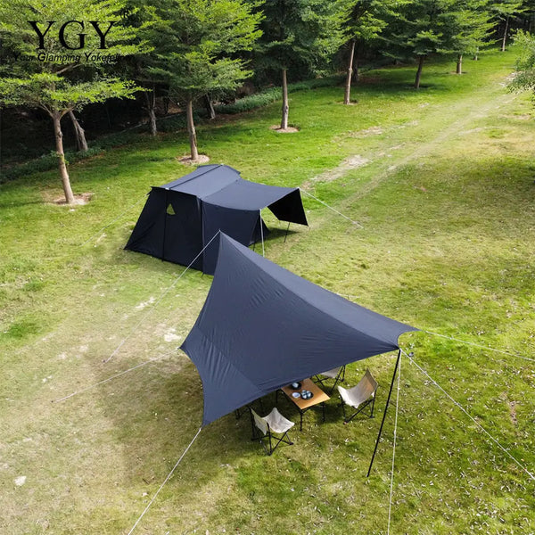 YGY キャビンテント TCテント グランピングテント 大型テント 5人以上 家型テント