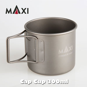 MAXI マキシ Cap Cup キャップカップ チタン カップ 300ml コップ マグカップ クッカー アウトドア - おしゃれな洋服雑貨 おもしろ便利グッズ のお店 ディントコヨーテ 通販