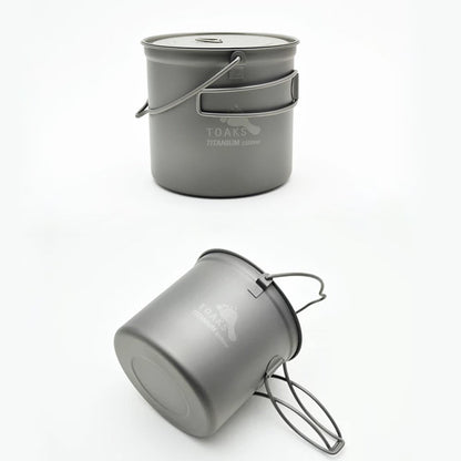 トークス ベイルハンドル付きポット1100ml TOAKS Titanium POT 1100ml with Bail Handle POT-1100-BH