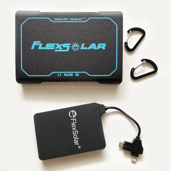 フレックスソーラー ポケットパワーセット 超軽量ソーラーパネル スマホ カメラの充電可能 Flex Solar Pocket Power Set