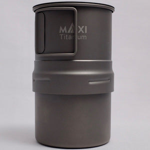 マキシ エスプレッソ コーヒーメーカー 200ml グレード1チタン トレイル アウトドア キャンプ Maxi Espresso Coffee Maker 200ml MX-ECM200