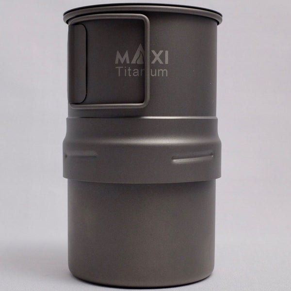 マキシ エスプレッソ コーヒーメーカー 200ml グレード1チタン トレイル アウトドア キャンプ Maxi Espresso Coffee Maker 200ml MX-ECM200