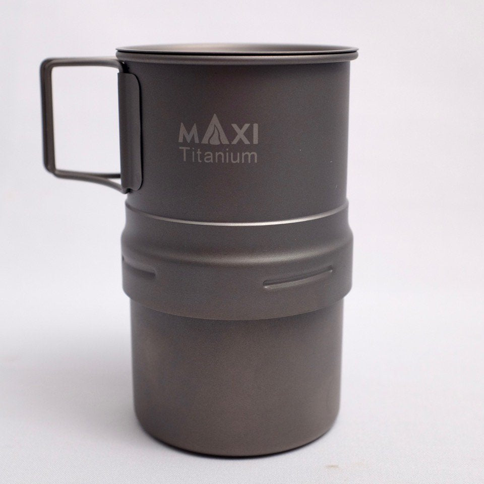 マキシ チタンコーヒーメーカー200ml グレード1チタン  Maxi Titanium Coffee Maker 200ml MAXI-EC-200